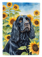 Cocker Spaniel in Sunflowers Garden Flag