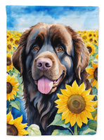 Newfoundland in Sunflowers House Flag