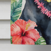 Bouvier des Flandres Luau House Flag