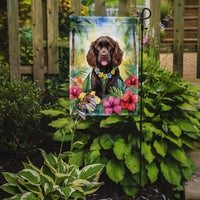 Boykin Spaniel Luau Garden Flag