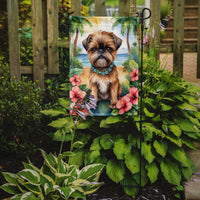 Brussels Griffon Luau Garden Flag