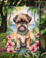 Brussels Griffon Luau Garden Flag