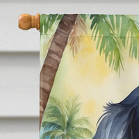 Cavalier Spaniel Luau House Flag
