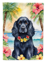 Cocker Spaniel Luau Garden Flag