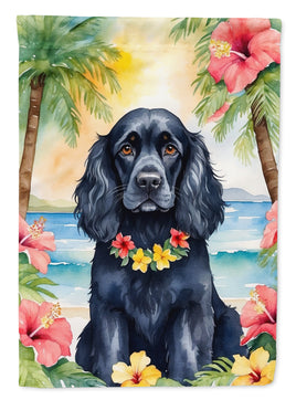 Cocker Spaniel Luau Garden Flag