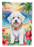 Coton de Tulear Luau House Flag