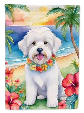 Coton de Tulear Luau House Flag