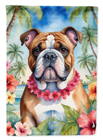 English Bulldog Luau House Flag