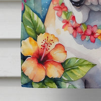English Bulldog Luau House Flag