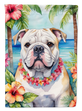 English Bulldog Luau House Flag