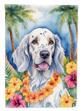 English Setter Luau House Flag