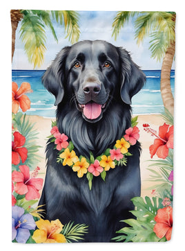 Flat-Coated Retriever Luau House Flag