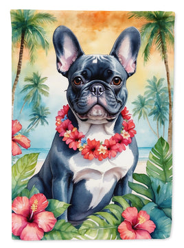 French Bulldog Luau House Flag