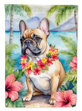 French Bulldog Luau House Flag