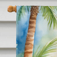 Kerry Blue Terrier Luau House Flag
