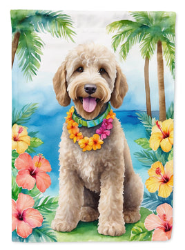 Labradoodle Luau House Flag