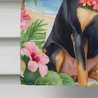 Manchester Terrier Luau House Flag