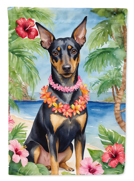 Manchester Terrier Luau House Flag
