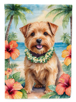Norfolk Terrier Luau House Flag