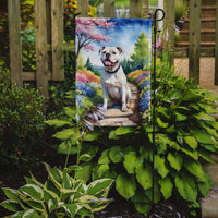 American Bulldog Spring Path Garden Flag
