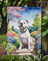 American Bulldog Spring Path Garden Flag