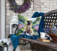 Mastiff Spring Path Throw Pillow