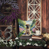Mastiff Spring Path Throw Pillow