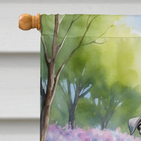Pit Bull Terrier Spring Path House Flag