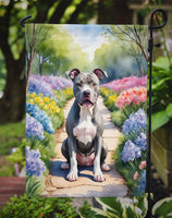 Pit Bull Terrier Spring Path Garden Flag