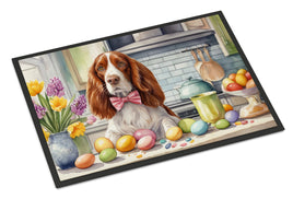 Decorating Easter Welsh Springer Spaniel Doormat