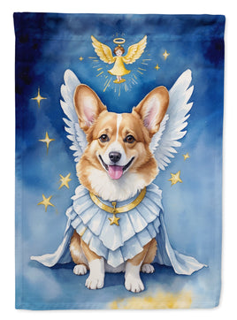 Corgi My Angel Garden Flag