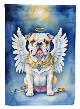 English Bulldog My Angel House Flag