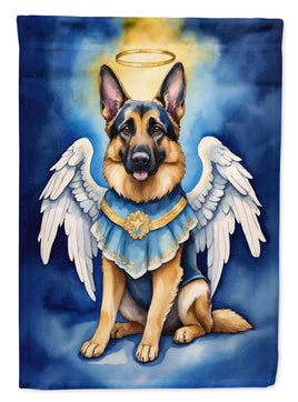 German Shepherd My Angel House Flag
