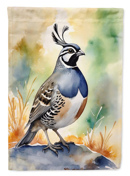California Quail Garden Flag