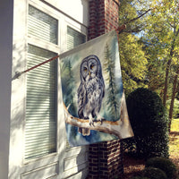 Great Gray Owl House Flag