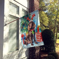 Boykin Spaniel Christmas Reindeer House Flag