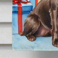 Boykin Spaniel Christmas Reindeer House Flag