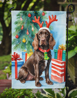 Boykin Spaniel Christmas Reindeer Garden Flag