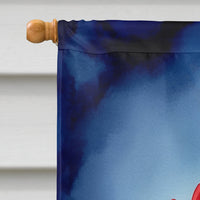 Brussels Griffon Christmas Reindeer House Flag