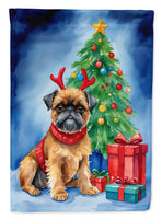 Brussels Griffon Christmas Reindeer Garden Flag