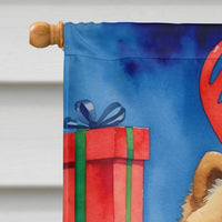 Chow Chow Christmas Reindeer House Flag