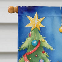 Coton de Tulear Christmas Reindeer House Flag