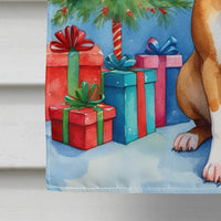 Bull Terrier Christmas Reindeer House Flag