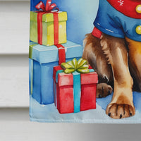 English Cocker Spaniel Christmas Reindeer House Flag