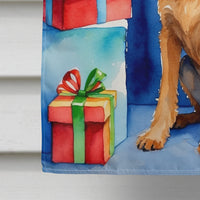 Irish Terrier Christmas Reindeer House Flag