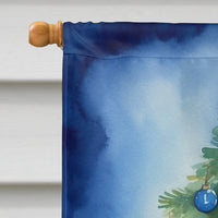 Japanese Chin Christmas Reindeer House Flag