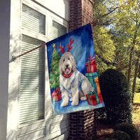 Komondor Christmas Reindeer House Flag
