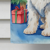 Komondor Christmas Reindeer House Flag