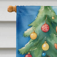 Kuvasz Christmas Reindeer House Flag
