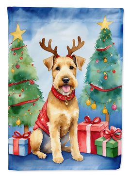 Lakeland Terrier Christmas Reindeer House Flag
